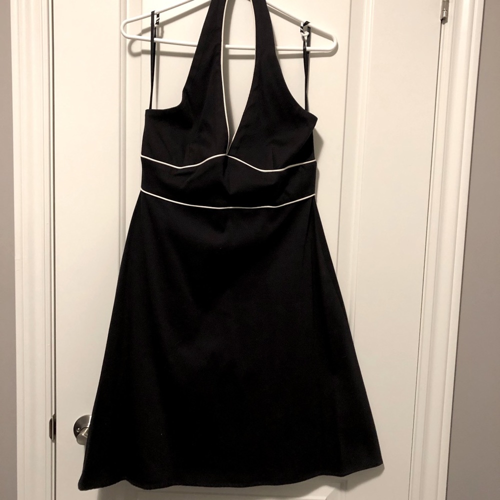Black Holt Renfrew halter dress